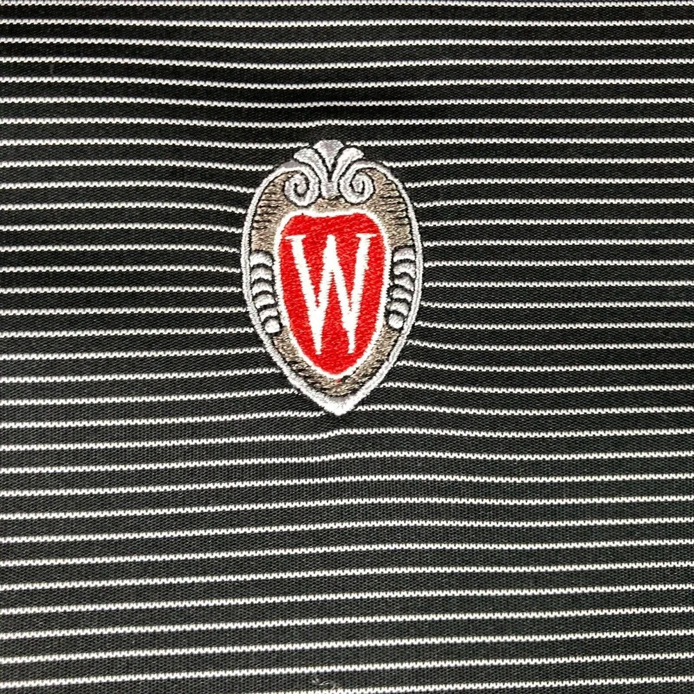 Greg Norman XXL‎ Golf Polo Shirt Microfiber University of Wisconsin Embroidered